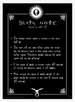 Death Note Light & Death Note Boxed Poster Set
