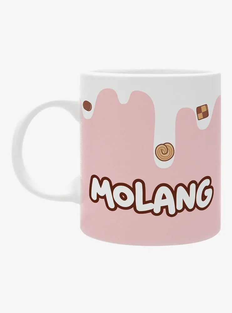 Molang Milk & Cookies Mug and 3D Keychain Bundle
