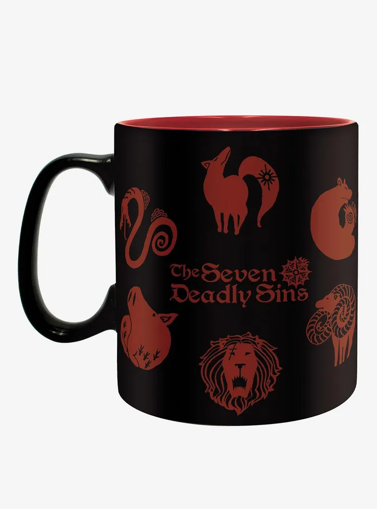 The Seven Deadly Sins Emblems and Chibi Sins Mug Set
