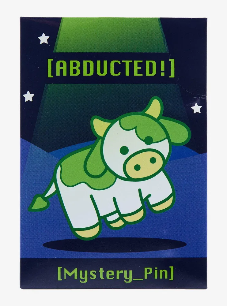Abducted Colorful Cow Blind Bag Enamel Pin - BoxLunch Exclusive
