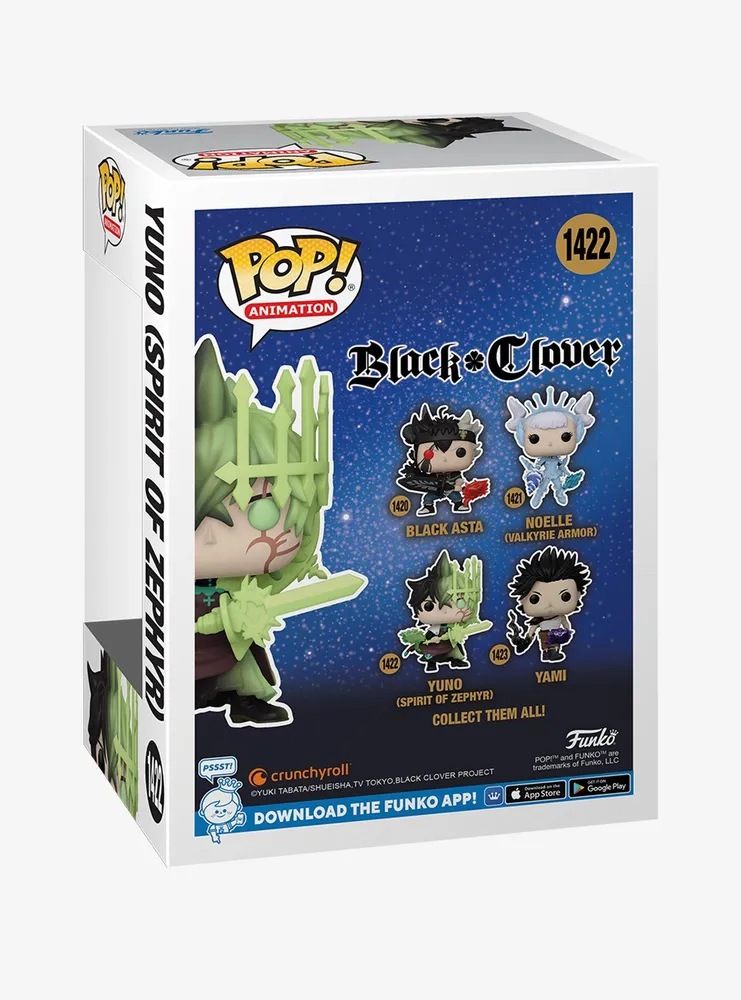 Funko Black Clover Pop! Animation Yuno (Spirit Of Zephyr) Vinyl Figure