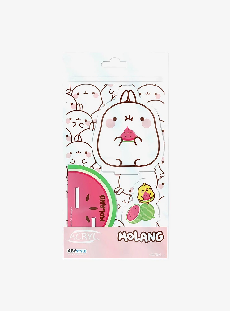 Molang Watermelon and Avocado Acryl Figure Set