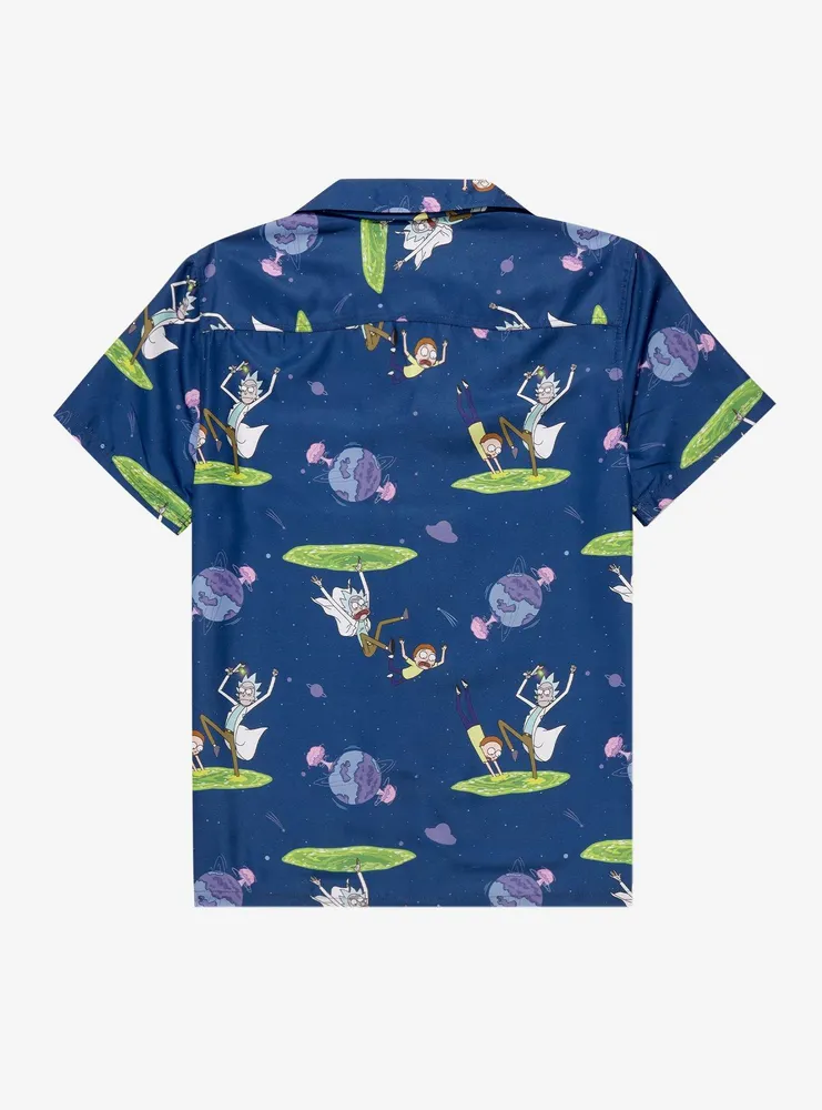 OppoSuits Rick & Morty Portal Allover Print Button-Up - BoxLunch Exclusive