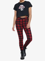 Stitched Bunny Girls Boxy Crop T-Shirt