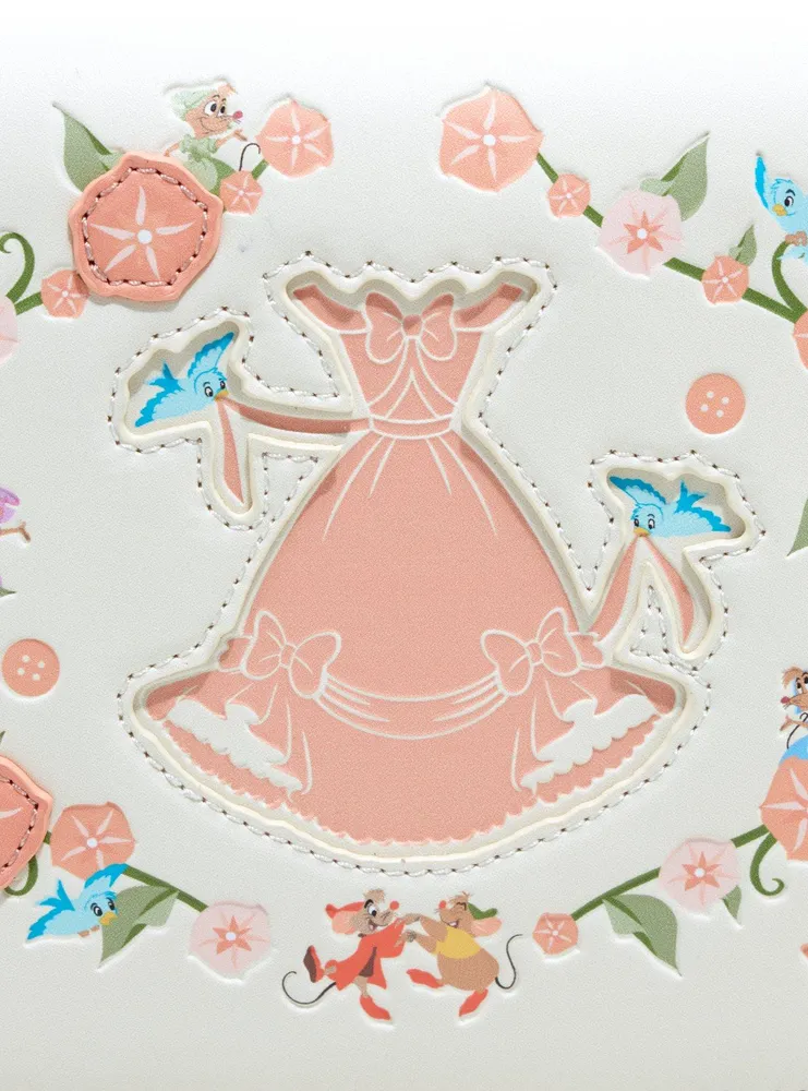 Loungefly Disney Cinderella Floral Dress Crossbody Bag - BoxLunch Exclusive