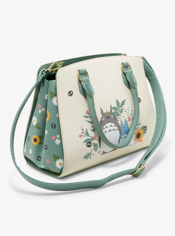 Studio Ghibli My Neighbor Totoro Sage Green Floral Satchel Bag