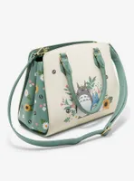 Studio Ghibli My Neighbor Totoro Sage Green Floral Satchel Bag