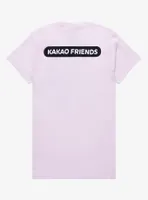 Kakao Friends Characters Pastel Boyfriend Fit Girls T-Shirt