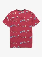 Disney Winnie the Pooh Linear Allover Print T-Shirt - BoxLunch Exclusive