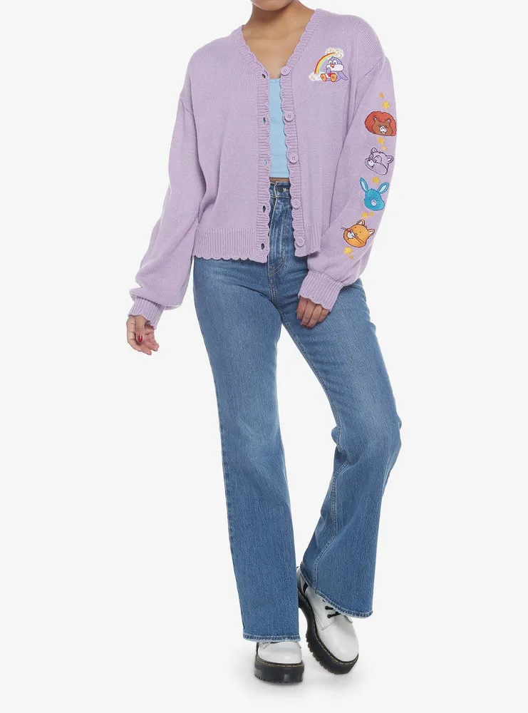 Care Bears Cousins Lavender Skimmer Girls Cardigan