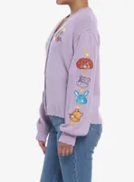 Care Bears Cousins Lavender Skimmer Girls Cardigan