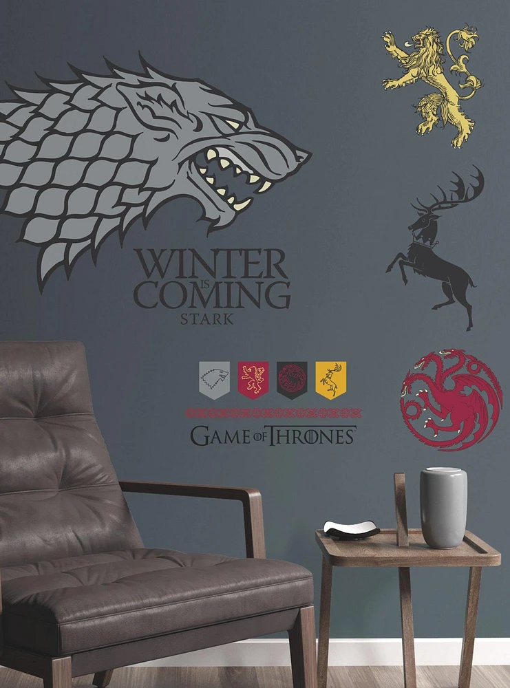 Game Of Thrones Winter Is Coming Stark Giant Peel & Stick Wall Decals