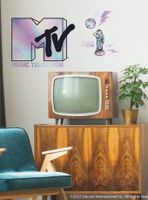 MTV Holographic Peel And Stick Giant Wall Decals