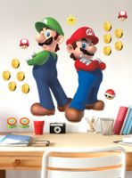 Nintendo Super Mario Luigi And Mario Giant Peel & Stick Wall Decals