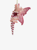 Kurt Adler Amy Brown Red Fairy with Candy Cane Ornament