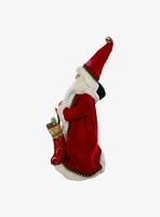 Kurt Adler Kringle Klaus Fancy Santa with Stocking Figure