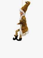 Kurt Adler Kringle Klaus Fortune Gold Elf Ornament