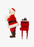 Kurt Adler Coke Santa with Table Cooler Figure