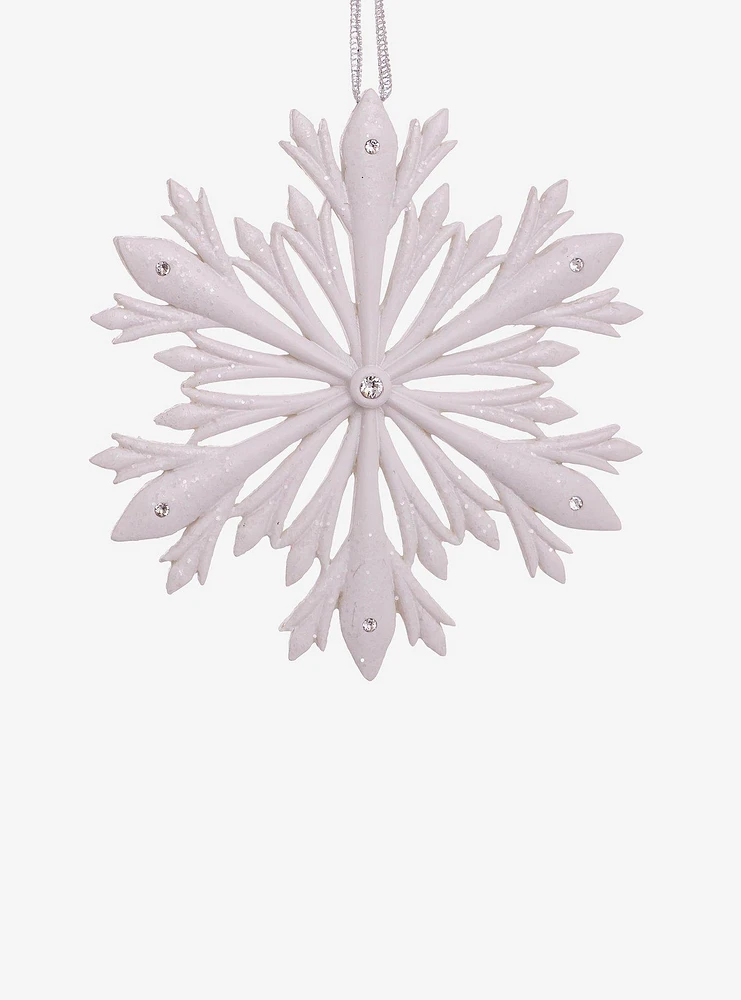 Kurt Adler Elegant Snowflake with Swarovski Elements Ornament
