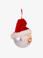 Kurt Adler Glass Painted Santa Face Ball Ornament