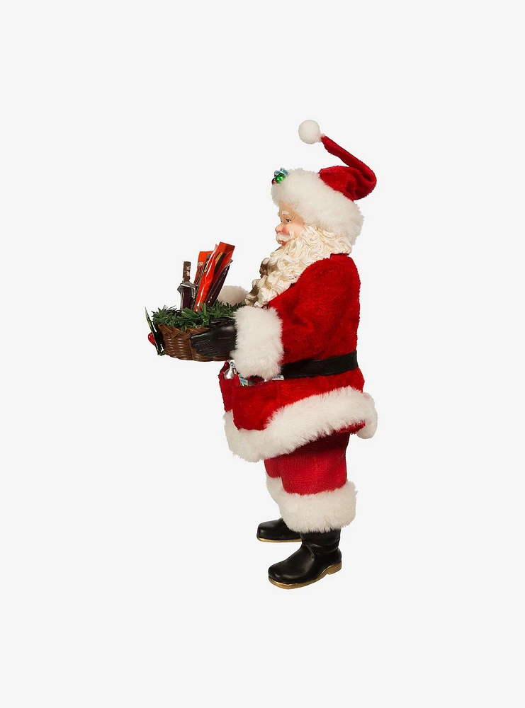 Kurt Adler Hershey Santa with Basket Figure