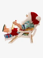 Kurt Adler Santa Beach Chair Figure