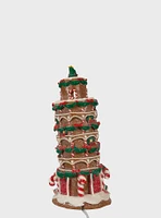 Kurt Adler Leaning Tower of Pisa Gingerbread House Figure