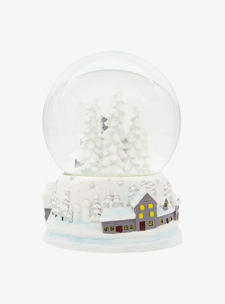 Kurt Adler Musical Snowy House Snow Globe