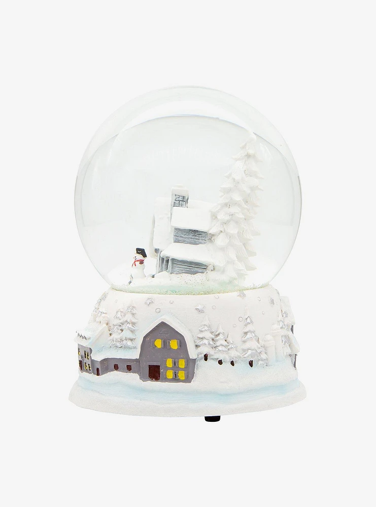 Kurt Adler Musical Snowy House Snow Globe