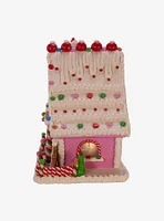 Kurt Adler Pink Candy LED Gingerbread House Figure