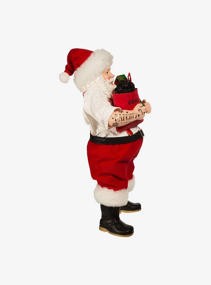 Kurt Adler Fabriche Santa with Tattoos Figure