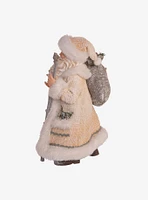 Kurt Adler Fabriche Snowy Woods Santa Figure