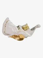 Kurt Adler Fabriche White and Gold Santa Figure