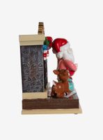 Kurt Adler Rudolph the Red-Nosed Reindeer and Santa Fireplace Figure