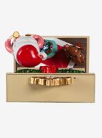 Kurt Adler Rudolph the Red-Nosed Reindeer and Santa Fireplace Figure