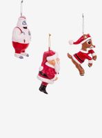 Kurt Adler Rudolph the Red-Nosed Reindeer Blow Mold Ornament Set