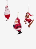 Kurt Adler Rudolph the Red-Nosed Reindeer Blow Mold Ornament Set