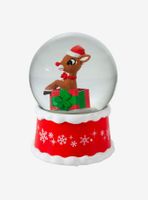 Kurt Adler Rudolph the Red-Nosed Reindeer with Gifts Snow Globe