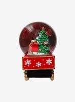 Kurt Adler Musical Santa Driving Train Snow Globe