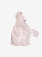 Kurt Adler Silver and White Fairy Lighted Angel Tree Topper