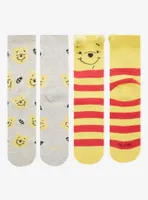 Disney Winnie The Pooh Pom Crew Socks 2 Pair