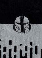 Star Wars The Mandalorian Hidden Message Grey Crew Socks