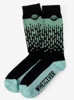 Star Wars The Mandalorian The Child Hidden Message Green Crew Socks