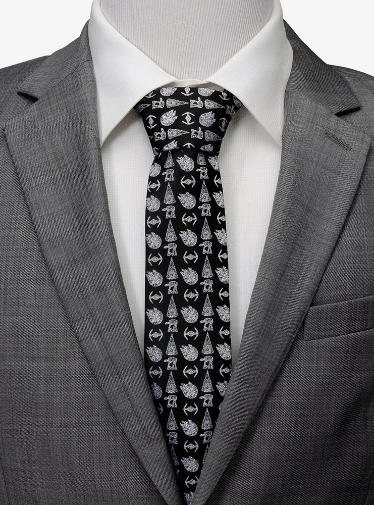 Star Wars Battle Black Men's Tie