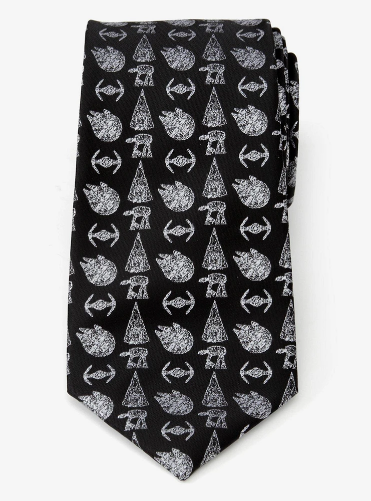 Star Wars Battle Black Men's Tie