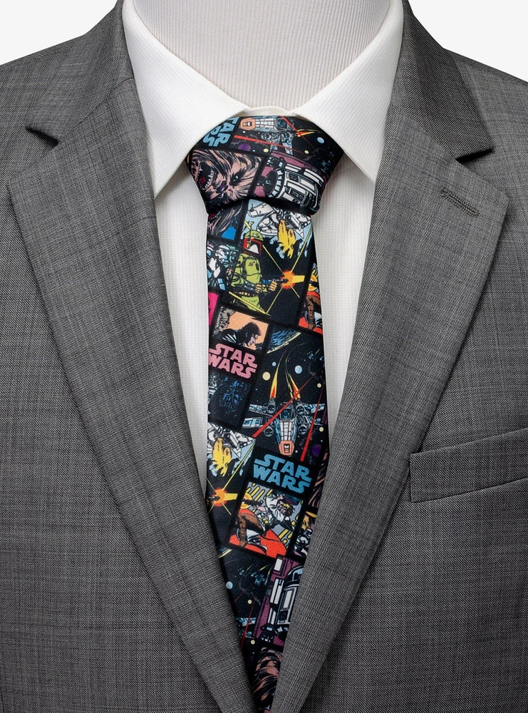 Star Wars Comic Black Men's Tie