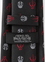 Star Wars The Mandalorian Mando Black Red Men's Tie