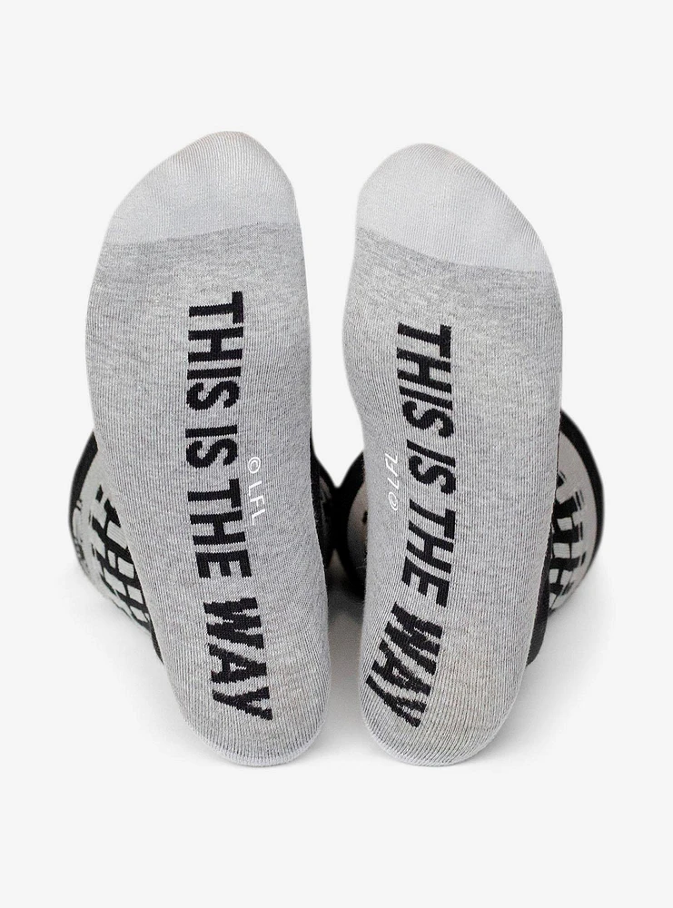 Star Wars The Mandalorian Hidden Message 3-Pair Crew Socks