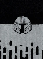 Star Wars The Mandalorian Hidden Message Grey Crew Socks