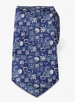 Disney Lilo & Stitch Blue Tropical Men's Tie